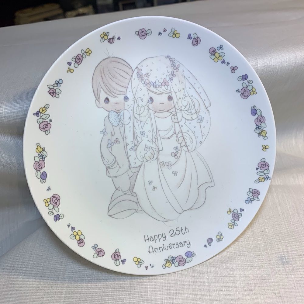 Happy 25th anniversary plate 